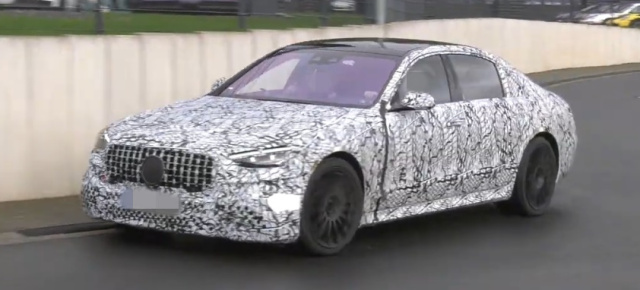 Mercedes-AMG Erlkönig erwischt: Superstar-Spy-Shot: Mercedes-AMG S63e Video