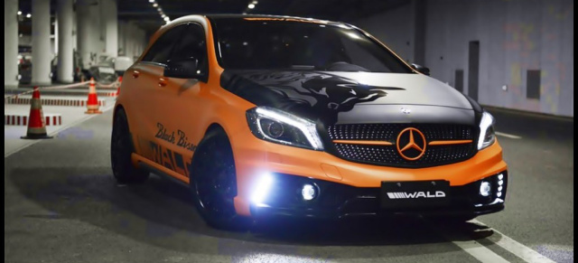 Premiere: Mercedes A-Klasse Performance-Kit von Wald International: Heiß & fettig: Der japanische Tuner präsentiert sehr markantes Performance-Zubehör für das Kompaktmodell von Mercedes-Benz 