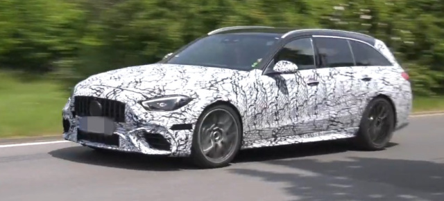 Erlkönig-Video: Mercedes-AMG C63 E Performance: Kraft & Karacho: bewegte Bilder vom kommenden C63-Performance-Hybrid