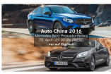 Livestream: Mercedes-Benz auf der Auto China 2016 - 25. April 2016 ab 09:00 MEZ: Online bei der Mercedes Pressekonferenz Auto China 2016 dabeisein