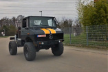 Unimog als Rallye-Monster: RaceMog II:  Mercedes Unimog mit Mittelmotor