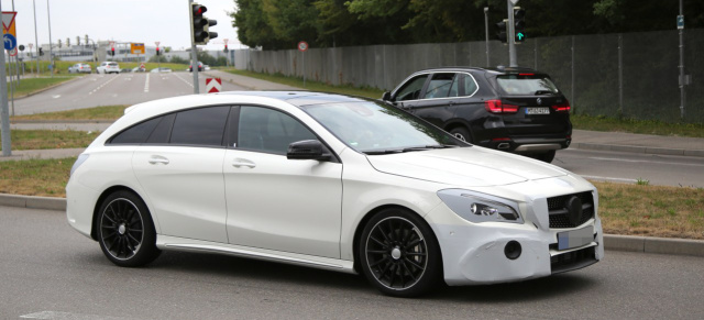 Erlkönig erwischt: Mercedes-Benz CLA Shooting Brake: Aktuelle Bilder von der Modellpflege des kompakten Fließheckkombis 