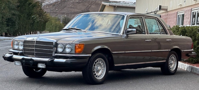 S-Klasse der Baureihe W116: Low-Mileage-Car: Mercedes-Benz 300 SD mit erst 7.000 Kilometern?