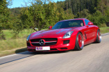 KW bestimmt beim Mercedes SLS AMG die Höhen und  Tiefen : KW Gewindefahrwerk Variante 3 und HLS 4 LIFT-System für den SLS AMG