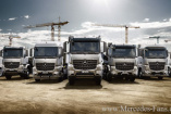 Mercedes-Benz Weltpremieren auf der Bauma 2013: Arocs und Atego: Maßgeschneiderte Lösungen: Daimler deckt mit Lkw und Transportern alle Einsätze rund um die Baustelle ab