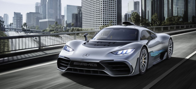 IAA 2017:  Project One - der Star der IAA 2017 ist da!: Krasser Kracher mit der Überdosis Adrenalin: Mercedes AMG Project ONE