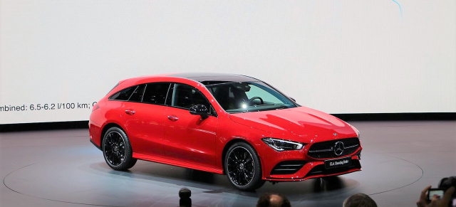 Mercedes Weltpremiere in Genf: Vorhang auf für den Mercedes CLA Shooting Brake II