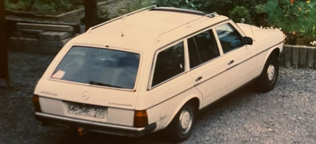 Wanted: Mercedes S123 T-Modell in Weiß: Gesucht wird Papas 123er Mercedes T-Modell