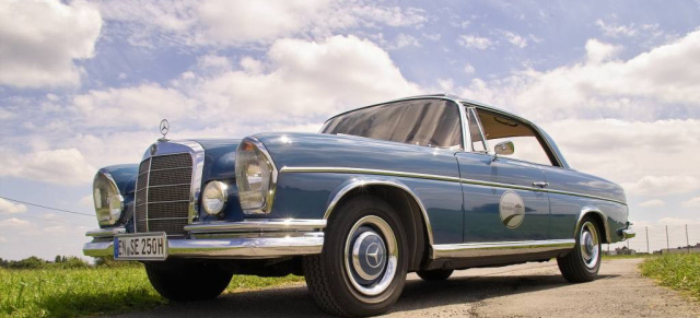 Mercedes 250 SE Coupé: Lohn der guten Tat: Mercedes Oldtimer als Volltreffer: Der W111 / IIIA war der Hauptgewinn der  14. Oldtimerspendenaktion der Lebenshilfe Gießen e.V. 
