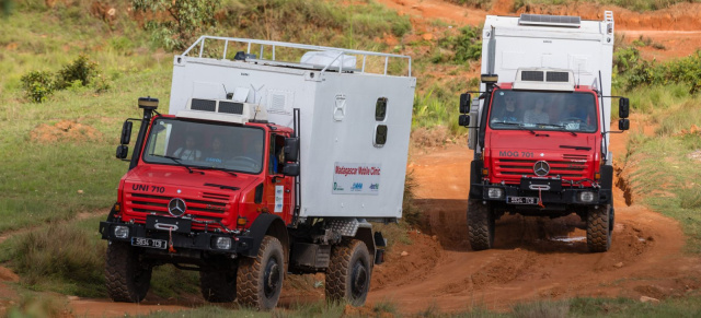 Unimog at work: Zwei Unimog U 5000 für Hilfsprojekt der DEICHMANN-Stiftung