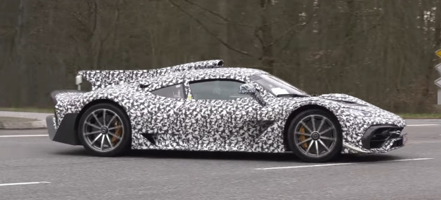 Mercedes-AMG Erlkönig erwischt: Auf öffentlichen Straßen unterwegs: Mercedes-AMG ONE (Video)