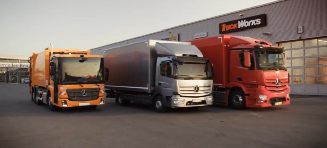 Trailer 2014:  Mercedes-Benz Atego, Econic, Antos: Drei Baureihen, ein Ziel: Mercedes-Benz liefert perfekte Lösungen für sämtliche Aufgaben des Verteilerverkehrs.