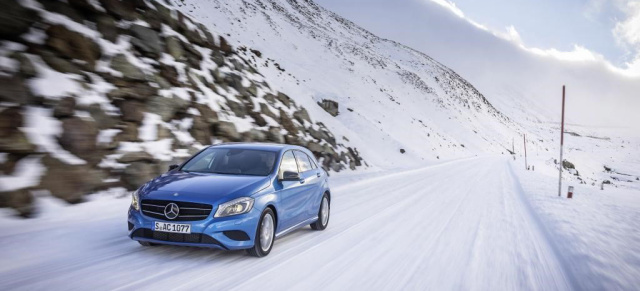 Mehr Allrad im A-Klasse Angebot: Mercedes A 200 CDI 4MATIC & A 220 CDI 4MATIC: Allradad-Antrieb  ist für die Neue A-Klasse  jetzt auch mit zwei  Dieselmodellen verfügbar 