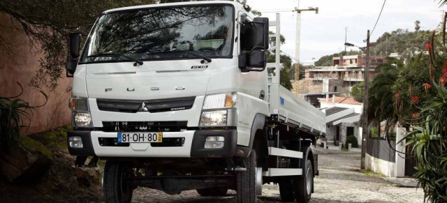 Sauber gemacht: Der neue Fuso Canter: Trägt bis zu sechs Tonnen: Der neue Canter mit 8,55 t Gesamtgewicht