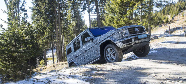 Der Berg ruft: Die neue Mercedes-Benz G-Klasse bezwingt den Schöckl: G bleibt G: Die G-Klasse W 464 bleibt Offroad-Allesüberwinder