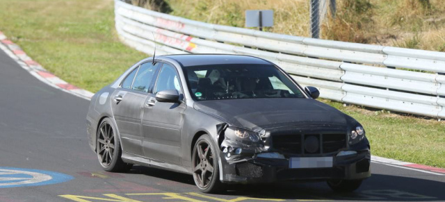 Erlkönig erwischt: Mercedes C63 AMG 2014: Aktuelle Bilder von der kommenden C-Klasse aus Affalterbach