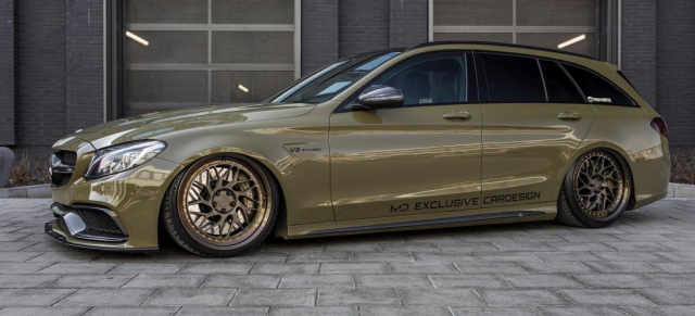 Tief & knallhart: Badass Benz: Mercedes-AMG C63 T-Modell von MD Exclusive Cardesign