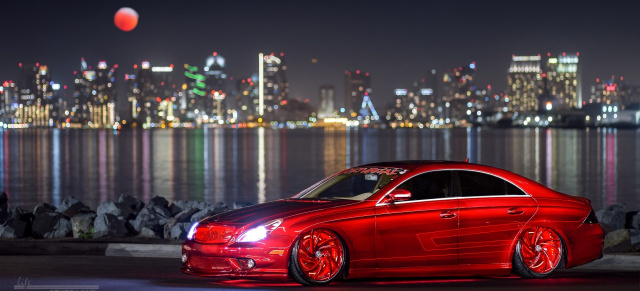 2008er Mercedes-Benz CLS 550 (C219): Einmal Benz mit allem: Gib den Augen Zucker: Candy coloured CLS ist Sahnekaramell für den Sehsinn