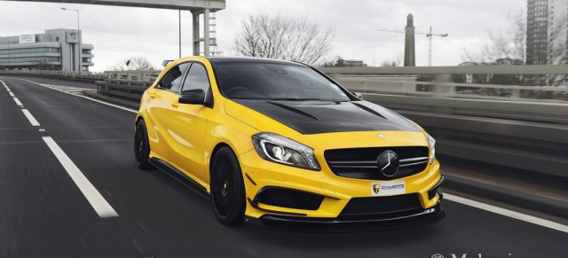 Held in Gelb: Mulgari A Class Project A45 AMG: Markantes Bodykit für den Mercedes A45 AMG