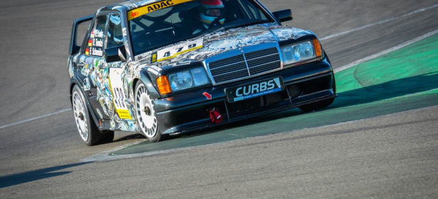 Mercedes-Benz 190 E 2.5-16 Evolution II beim ADAC 24h-Classic-Rennen: Roland Asch und Sebastian Asch fahren auf der Nordschleife des Nürburgrings im Rahmen des ADAC Zurich 24-Stunden-Rennen