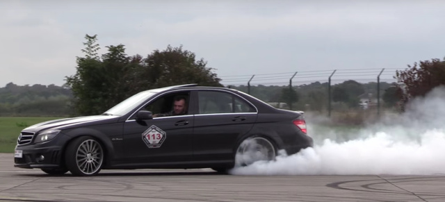 Video: Mercedes C63 AMG : Super Sound: Mercedes C63 AMG mit Fi-Exhaust-Abgasanlage lässt aufhorchen