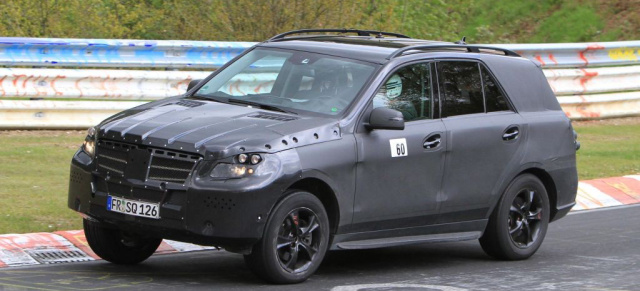 Erlkönig erwischt: Mercedes ML in der Eifel!: Aktuelle Bilder von der nächsten M-Klasse Generation  