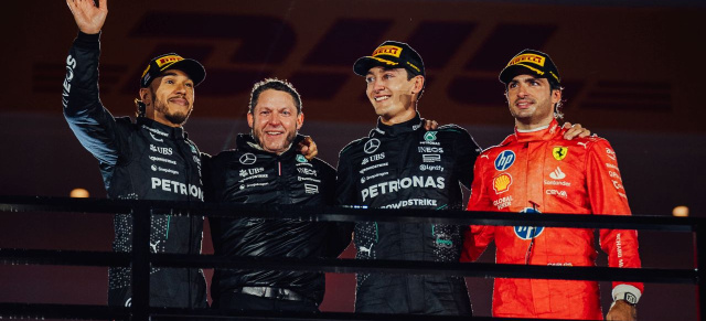 Formel 1 in Las Vegas: Doppelsieg für Mercedes – Max Verstappen ist Weltmeister: Die Silberpfeile gewinnen im Spielerparadies Las Vegas