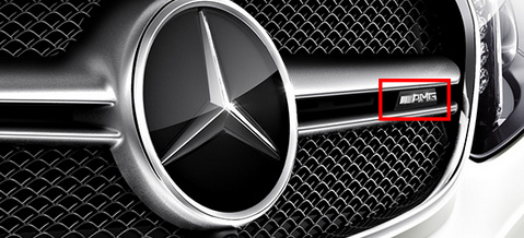 Neu im Kunzmann-Shop: AMG-Logos für den Kühlergrill