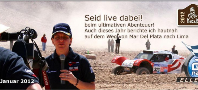 Rallye Dakar 2012 startet am 1. Januar: Ellen Lohr startet bei der Dakar 2012 in einem  Mercedes GL Presseauto