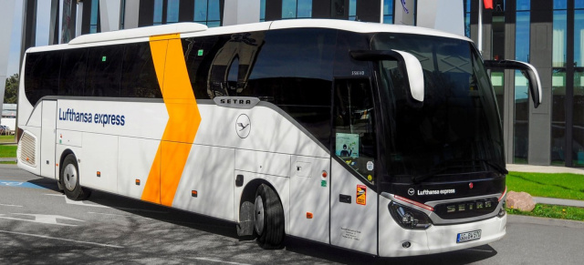 Lufthansa setzt auf Setra S 516 HD der ComfortClass: Neue Setra Lufthansa Expressbusse