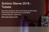 SCHÖNE STERNE® 2018: Ab sofort gibt es die Tickets für das Mercedes-Event auch bei Eventim