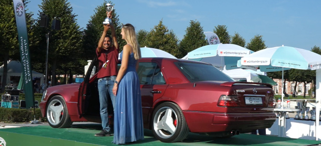 Zwei Auszeichnungen für den Brabus W124 bei der Classic Gala Schwetzingen: Der Rote Baron sahnt beim Concours d'Elegance doppelt ab!