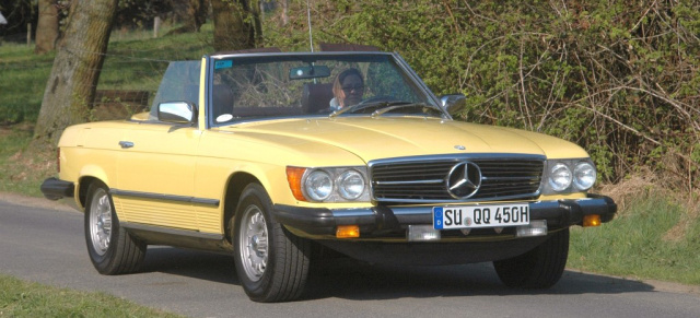 SCHÖNE STERNE® 2022 - 27./28. August, Hattingen: "Hart aber Herzlich" - der Mercedes-Benz 450 SL von Jennifer Hart: Ein automobiler Filmheld findet den Weg aus Los Angeles nach Deutschland