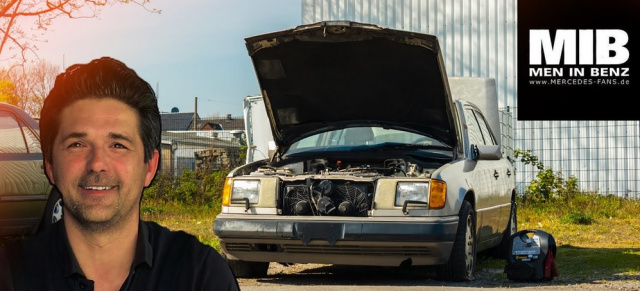 American Star für die Redaktion: Ein zweiter Frühling für den geölten Blitz!: Teil 4) Der 400 E beim technischen Check in der Stern Garage