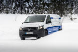 Elektrische Transporter von Mercedes-Benz Vans: Eiskalt voll unter Strom: Elektrische Vito beim Härtetest am Polarkreis 