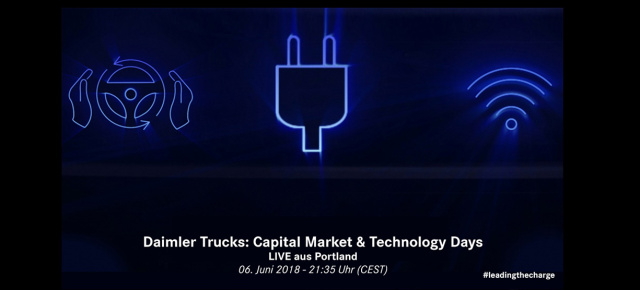 Daimler Trucks: Capital Market & Technology Days: Livestream: Daimler Trucks präsentiert Ansatz zur Elektromobilität für die USA  - 06.06. ab 20:35 Uhr MEZ