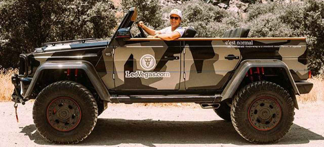 Noch extremer: Mercedes-Benz G500 4x4² Cabriolet: G-flext nochmal! Extremsportler Jon Olsson und sein G500 4x4² Cabrio (Video)