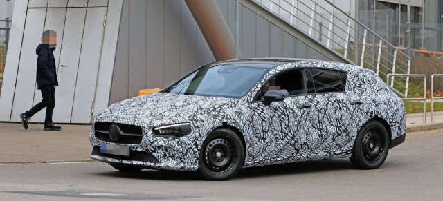 Mercedes-Benz Erlkönig Premiere: Star-Spy-Shot-Debüt: Erste Bilder vom CLA Shooting Brake II (X118)