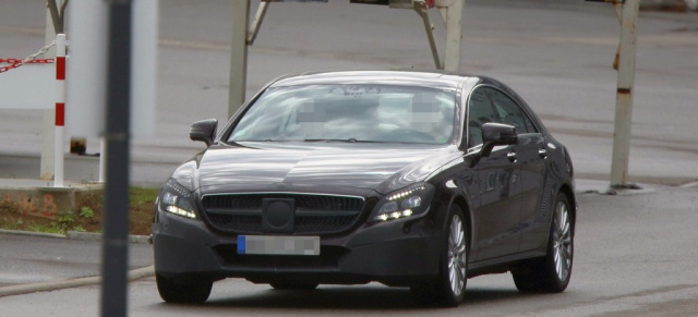 Erlkönig: Erste Bilder der Mercedes CLS Modellpflege: Der CLS bekommt ein Facelift mit Diamant-Grill