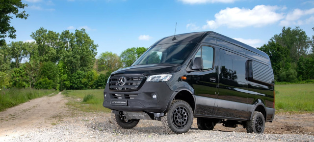 Mercedes-Benz Sprinter 4x4 individuell: WILDBOAR-Styling für den Allrad-Sprinter von VANSPORTS.DE