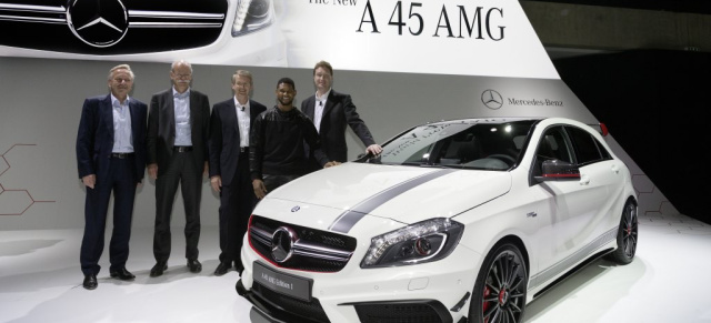 Mercedes-AMG auf dem 83. Internationalen Automobilsalon in Genf: Mit seinem Sportwagenaufgebot sorgt Mercedes-Benz in Genf für die herausragenden Sternstunden - viel Applaus für AMG-Fan User!