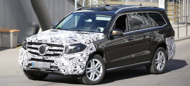 Erlkönig erwischt: Mercedes-Benz GLS 2016: Aktuelle Bilder vom kommenden Mercedes-Benz-GL-Nachfolger