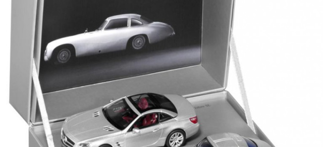 Einfach zweifach gut: Mercedes SL Modellauto-Doppelset: Das Seit ist auf 1.500 Exemplare limitiert