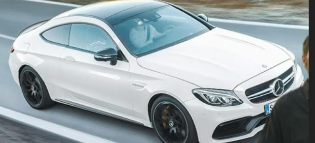 Durchgesickert: Das ist das Mercedes-AMG C63 Coupé: Ins Netz gegangen:  C-Klasse Coupé mit AMG DNA ungetarnt