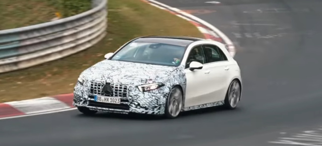 Mercedes-AMG Erlkönig auf dem Nürburgring: Spy-Shot-Video: AMG A45 fetzt durch die Grüne Hölle