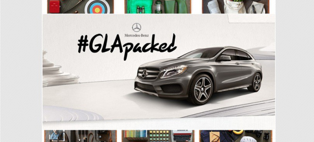 #GLApacked: Charmante Gewinnspiel-Idee von Mercedes USA: Das Multitalent unter den Kompakt-SUV packt alles