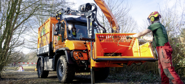 Unimog at work: Unimog 430 beim Bremer Baumdienst in Norddeutschland