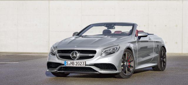 Neues Mercedes-Benz Sondereditionsmodell: Mercedes-AMG S 63 4MATIC Cabriolet „Edition 130“: Limitierte Sonderedition zum Jubiläum „130 Jahre Erfinder des Automobils“