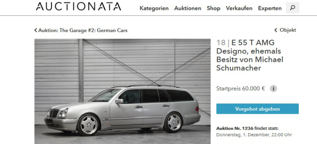 Mercedes-Benz E 55 AMG T-Modell: Unterm Hammer: Schumis E55 AMG T-Modell soll ab 60.000 € zu haben sein