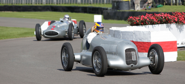 Die Mercedes-Rennfahrzeuge beim Festival of Speed : Sternen-Renner aus allen Epochen